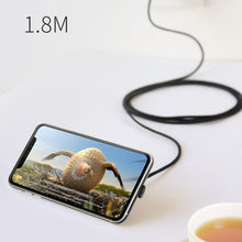 Load image into Gallery viewer, Mcdodo CA-5950 Razer Series 180 Degree Elbow Design Gaming 8 Pin to USB Cable with 7 Colors Breathing Light, Length: 1.2m