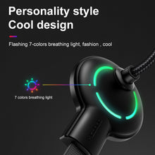 Load image into Gallery viewer, Mcdodo CA-5950 Razer Series 180 Degree Elbow Design Gaming 8 Pin to USB Cable with 7 Colors Breathing Light, Length: 1.2m