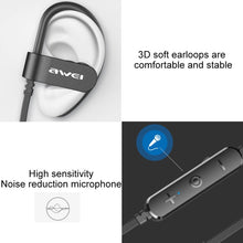 Load image into Gallery viewer, awei WT50 IPX4 Waterproof Ear-mounted Wireless Bluetooth Earphone with Microphone