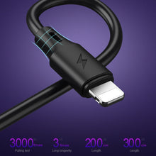 Load image into Gallery viewer, WK WDC-092 3m 2.4A Max Output Full Speed Pro Series USB to 8 Pin Data Sync Charging Cable