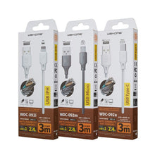 Load image into Gallery viewer, WK WDC-092 3m 2.4A Max Output Full Speed Pro Series USB to 8 Pin Data Sync Charging Cable