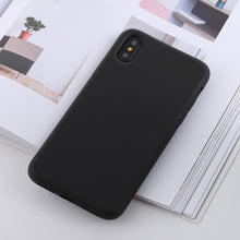 Load image into Gallery viewer, For iPhone X / XS Shockproof Solid Color Liquid Silicone Feel TPU Case