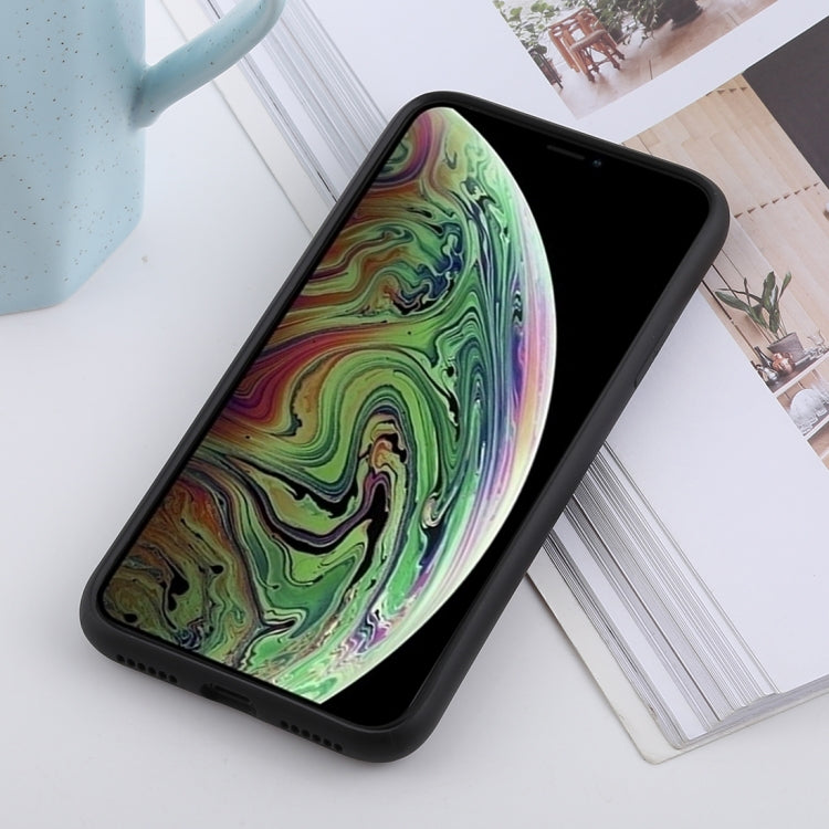 For iPhone X / XS Shockproof Solid Color Liquid Silicone Feel TPU Case