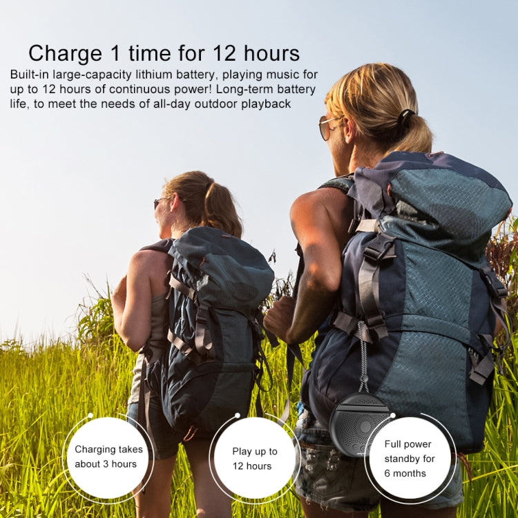 ZEALOT S24 Portable Stereo Bluetooth Speaker with Lanyard & Mobile Card Slot Holder, Supports Hands-free Call & TF Card