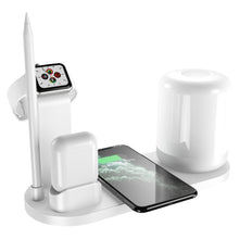 Load image into Gallery viewer, WS6 10W 2 USB Ports + USB-C / Type-C Port Multi-function Desk Lamp + Qi Wireless Charging Charger