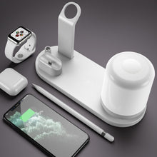 Load image into Gallery viewer, WS6 10W 2 USB Ports + USB-C / Type-C Port Multi-function Desk Lamp + Qi Wireless Charging Charger