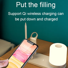 Load image into Gallery viewer, WS6 10W 2 USB Ports + USB-C / Type-C Port Multi-function Desk Lamp + Qi Wireless Charging Charger