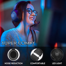 Load image into Gallery viewer, ONIKUMA K19 Single Plug Light Adjustable Gaming Headphone with Microphone
