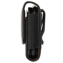 Load image into Gallery viewer, Lambskin Elastic Band Men 5.2 Inch Mobile Phone Universal Hanging Waist Leather Case with Card Slot,