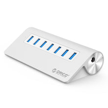 Load image into Gallery viewer, ORICO M3H7-V1 Aluminum Alloy 7 USB 3.0 Ports HUB with 30W Power Adapter, M3H7-V1
