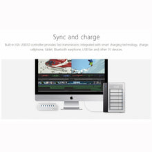 Load image into Gallery viewer, ORICO M3H7-V1 Aluminum Alloy 7 USB 3.0 Ports HUB with 30W Power Adapter, M3H7-V1