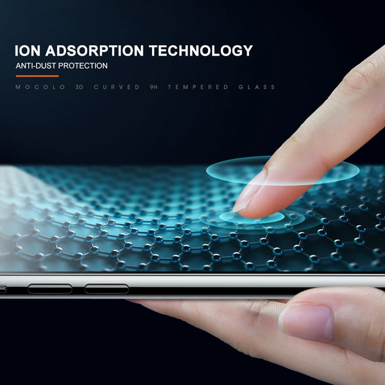 For iPhone XS / X mocolo 0.33mm 9H 3D Round Edge Tempered Glass Film