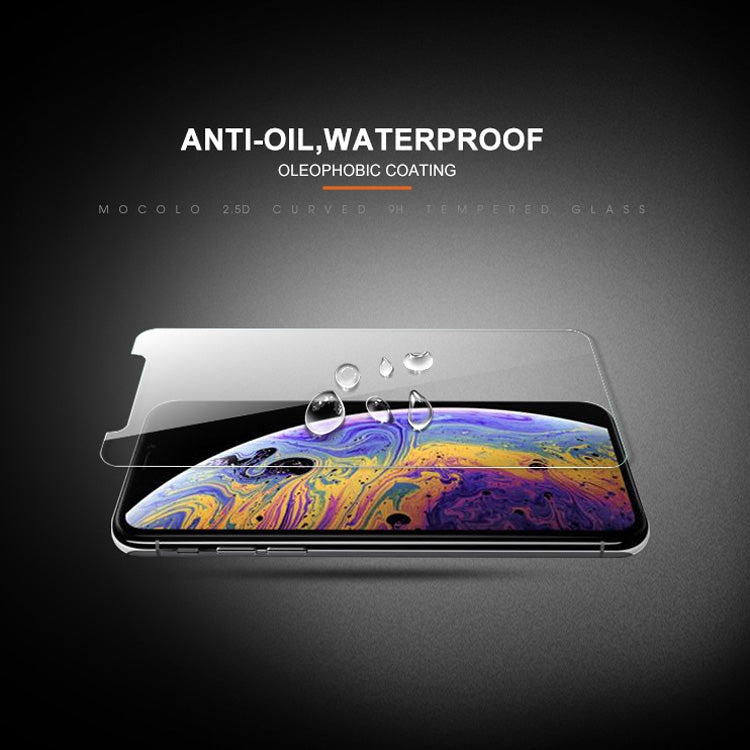 For iPhone XS / X mocolo 0.33mm 9H 2.5D Tempered Glass Film
