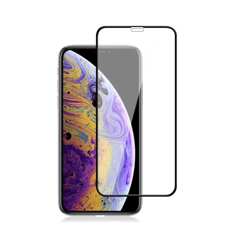 For iPhone XS / X mocolo 0.33mm 9H 2.5D Silk Print Tempered Glass Film