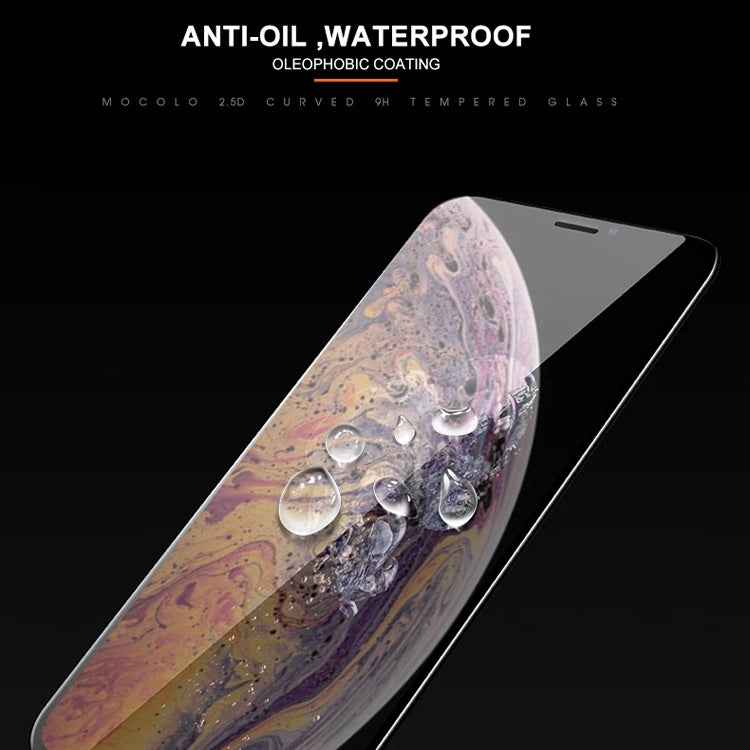 For iPhone XS / X mocolo 0.33mm 9H 2.5D Silk Print Tempered Glass Film