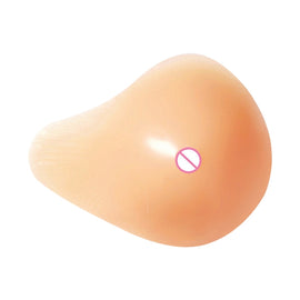 AS6 Spiral Shape Postoperative Rehabilitation Fake Breasts Silicone Breast Pad Nipple Cover 400g/Right, 400g/Right