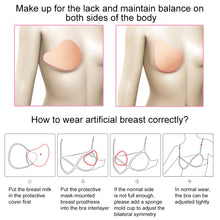 Load image into Gallery viewer, AS6 Spiral Shape Postoperative Rehabilitation Fake Breasts Silicone Breast Pad Nipple Cover 400g/Right, 400g/Right