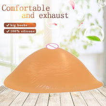 Load image into Gallery viewer, AS6 Spiral Shape Postoperative Rehabilitation Fake Breasts Silicone Breast Pad Nipple Cover 400g/Right, 400g/Right