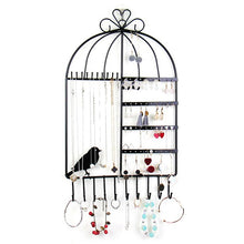 Load image into Gallery viewer, Birdcage Shape Ear Stud Earrings Bracelet Pendant Necklace Jewelry Display Storage Rack