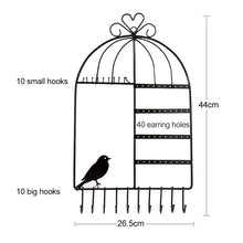 Load image into Gallery viewer, Birdcage Shape Ear Stud Earrings Bracelet Pendant Necklace Jewelry Display Storage Rack