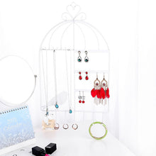 Load image into Gallery viewer, Birdcage Shape Ear Stud Earrings Bracelet Pendant Necklace Jewelry Display Storage Rack