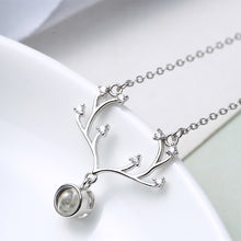 Load image into Gallery viewer, Women Fashion S925 Sterling Silver 100 Languages I Love You Memory Stone Pendant Necklace