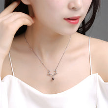 Load image into Gallery viewer, Women Fashion S925 Sterling Silver 100 Languages I Love You Memory Stone Pendant Necklace