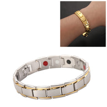Load image into Gallery viewer, Men Detachable Titanium Steel Magnetic Therapy Bracelet Jewelry