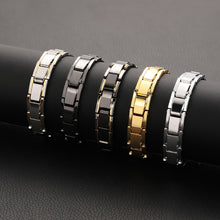Load image into Gallery viewer, Men Detachable Titanium Steel Magnetic Therapy Bracelet Jewelry