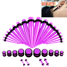 Load image into Gallery viewer, 36PCS Unisex Acrylic Ear Expansion Ear Extender 14G-00G Accessories Set