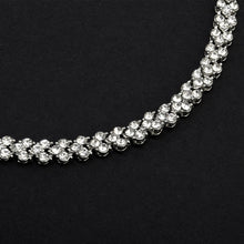 Load image into Gallery viewer, Glamorous Female Crystal Bracelet with Artificial Diamond Inlaid for Wedding, Engagement, Mother`s Day And Birthday Gift, Diameter: 5.25 cm, Perimeter:16.5 cm, Gold, Rose Gold, Silver
