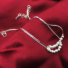 Load image into Gallery viewer, Simple Fashion Frosted Bead Personality Silver Plated Anklet(Silver)