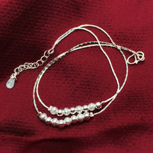 Load image into Gallery viewer, Simple Fashion Frosted Bead Personality Silver Plated Anklet(Silver)