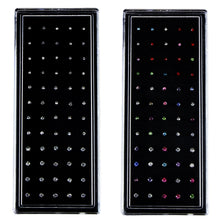 Load image into Gallery viewer, 60 PCS Color Mixed Diamond Shape Stainless Steel Nose Stud Rings L Shaped Piercing Jewelry,Pin Length: 7mm, pin diameter: 0.6mm (Color), Colour (60 PCS), White (60 PCS)