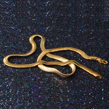 Load image into Gallery viewer, Minimalist Fashion Neutral Flat Snake Personality Necklace(Gold)