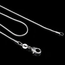 Load image into Gallery viewer, 1MM Personality Fashion Silver Plated Snake Bone Chain(Silver length:28 inch), length:28 inch