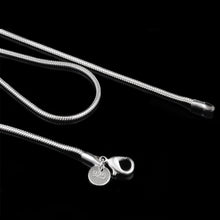 Load image into Gallery viewer, 2MM Personality Fashion Silver Plated Snake Bone Chain(Silver length:22 inch), length:22 inch