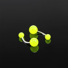Load image into Gallery viewer, 7pcs Night Fluorescent Acrylic Belly Button Ring Random Color Delivery