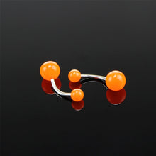 Load image into Gallery viewer, 7pcs Night Fluorescent Acrylic Belly Button Ring Random Color Delivery