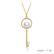 Load image into Gallery viewer, Summer Trend Diamond Shape Bead Key Necklace for Female