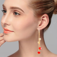 Load image into Gallery viewer, Personality Sweet Fairy Qualities Fashion Long Tassel Crystal Earrings