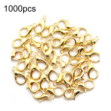 Load image into Gallery viewer, 1000 PCS 12mm DIY Jewelry Accessories High-quality Alloy Lobster Claw, 1000 PCS