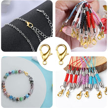 Load image into Gallery viewer, 1000 PCS 12mm DIY Jewelry Accessories High-quality Alloy Lobster Claw, 1000 PCS