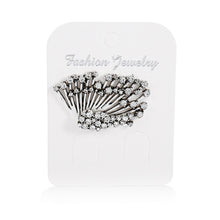 Load image into Gallery viewer, 1 PCS Women Diamond-shape Silver Flower Fan-sharped Asymmetric Stud Earrings