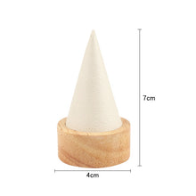 Load image into Gallery viewer, Circular Cone Log Rings Bracelets Jewelry Rack Storage Display Stand, Size: S, Size: S