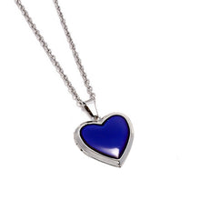 Load image into Gallery viewer, 2 PCS MN4008 Heart Photo Box Pendant Temperature Sensitive Discoloration Necklace Jewelry