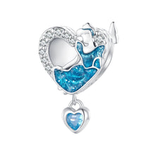 Load image into Gallery viewer, SCC2533 S925 Sterling Silver Necklace Pendant Accessories Prom Girl Heart Shape DIY Beads, SCC2533
