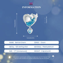 Load image into Gallery viewer, SCC2533 S925 Sterling Silver Necklace Pendant Accessories Prom Girl Heart Shape DIY Beads, SCC2533