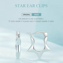 Load image into Gallery viewer, SCE1615 Sterling Silver S925 Simple Versatile Star Earrings, SCE1615