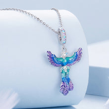 Load image into Gallery viewer, BSC880 S925 Sterling Silver Colorful Gradient Phoenix Pendant Accessories DIY Bracelet Beads, BSC880